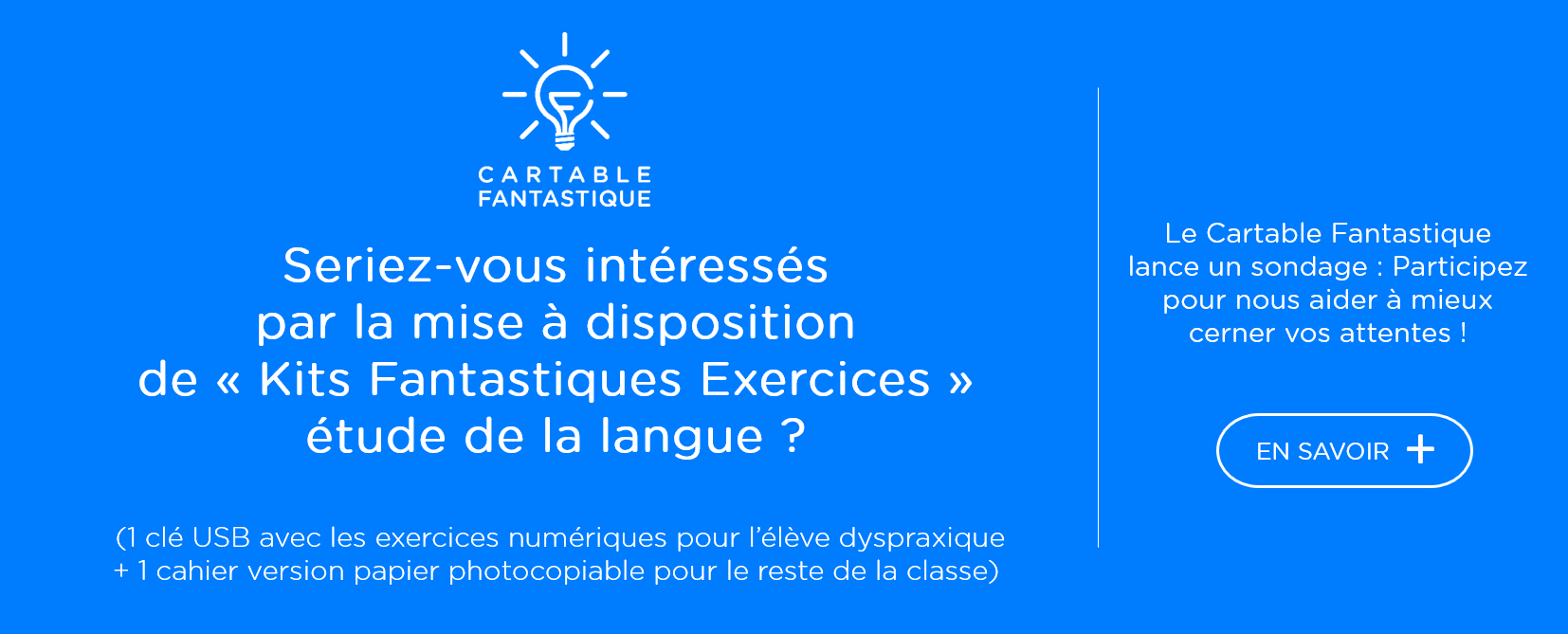 Slide sondage Kits FE | Cartable Fantastique