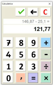 image de la calculatrice du Plug in Libre Office pour les élèves de primaire