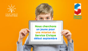 Nous cherchonsun jeune pourune mission du Service Civiquedébut septembre